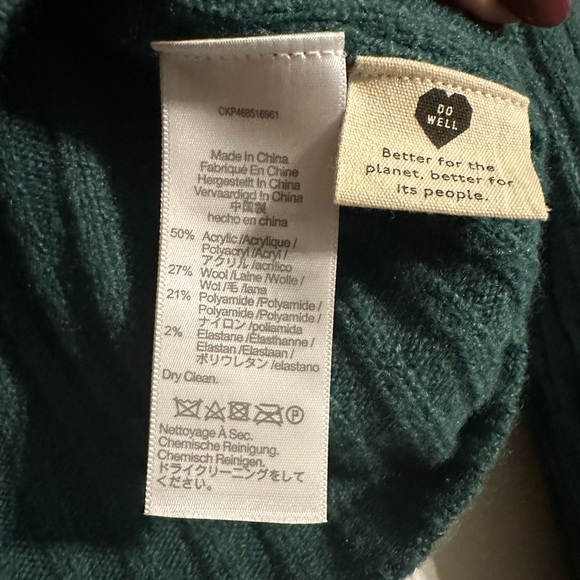 Emerald Green Madewell Sweater - Picture 4 of 4